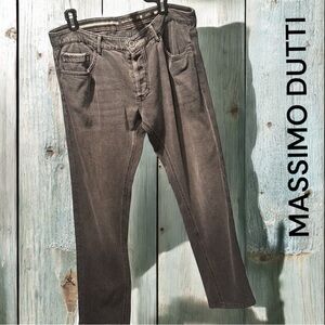 Men’s Massimo Dutti Charcoal Grey 5-Pocket Slimfit Jeans (Sz. 34/30) (VGUC)